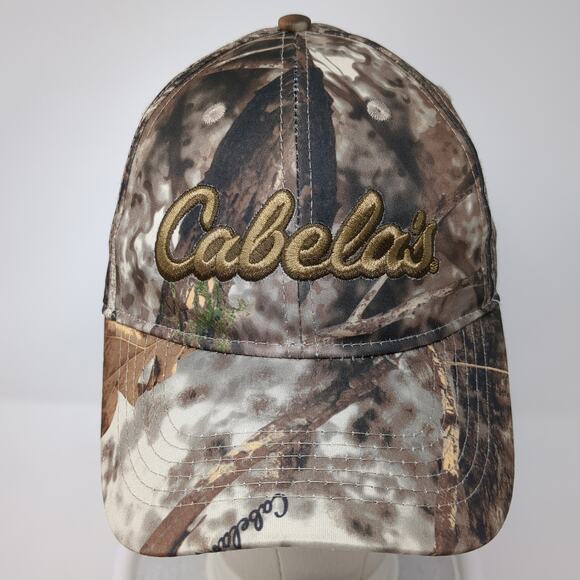 Cabela's Snapback Cap Multicolor One Size Adjustable Camouflage Vented Holes - Picture 2 of 9